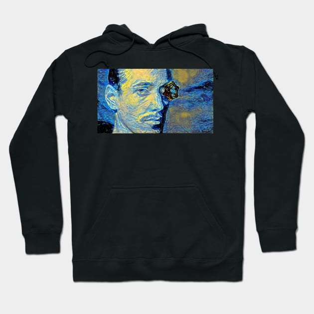 Half-Life Mr. Valve Open Your Eyes Version Starry Night Hoodie by Starry Night